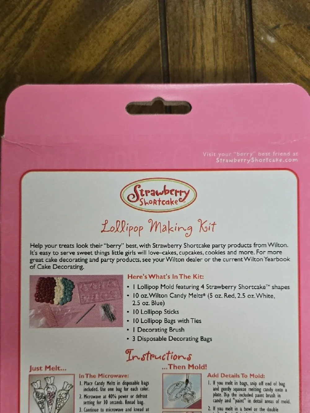 Strawberry Shortcake Lollipop Making Kit -2003